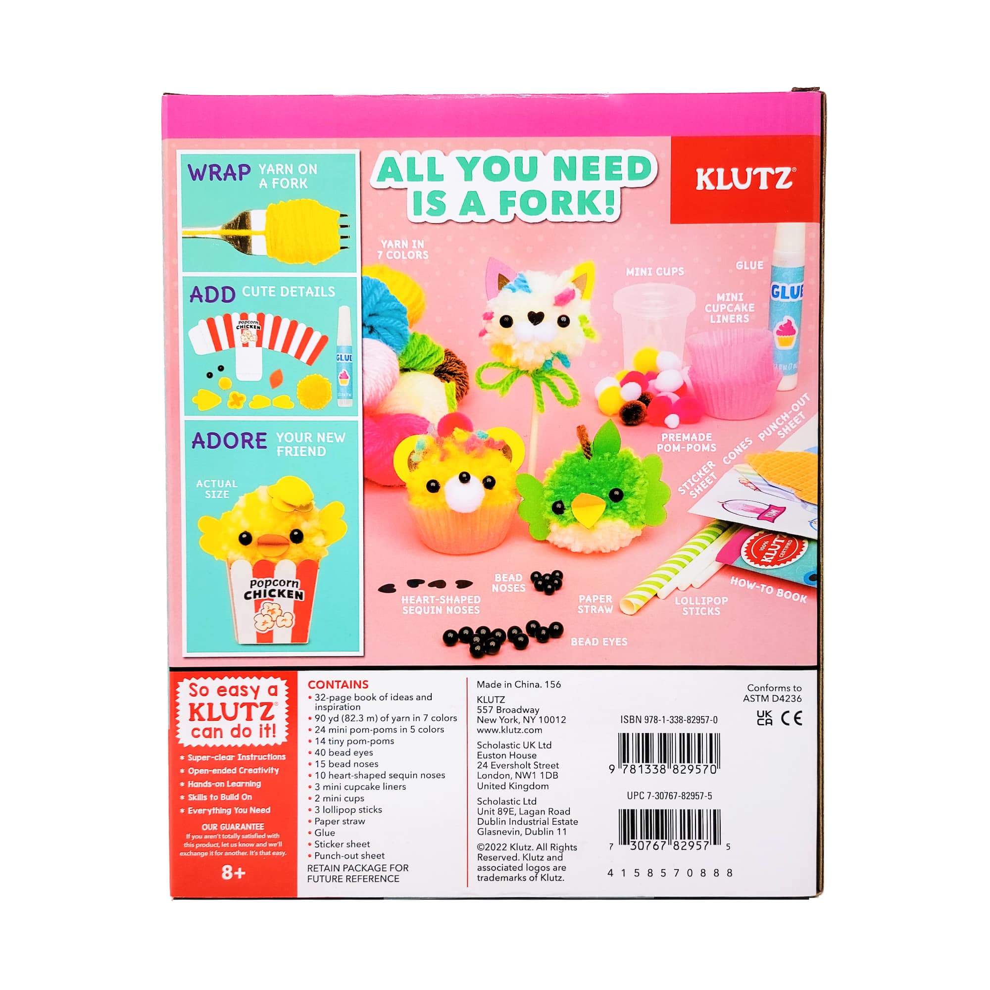 Mini Pom-Pom Food Animals